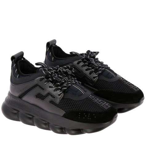 versace shoes men black|Versace autumn men's shoes price.